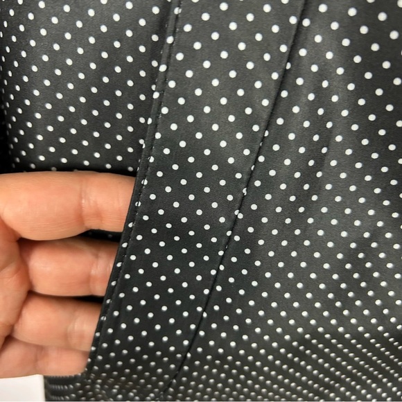 Mona Lisa by Fen-Nelli Classic Retro Vibe Black White Polka Dot Raincoat 20W - Picture 6 of 13
